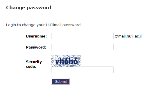change password