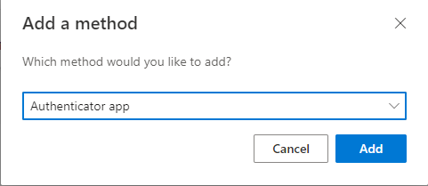choose authentication method