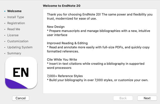 Welcome to EndNote