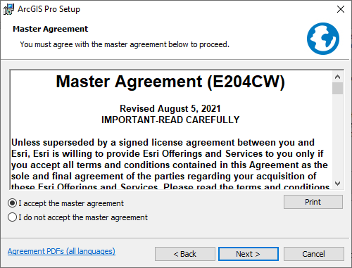 Accept License