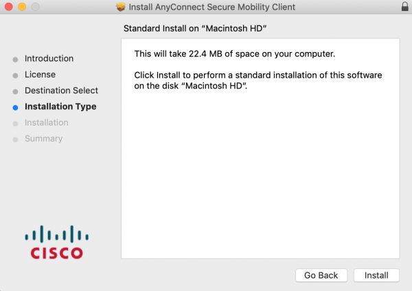 installation type