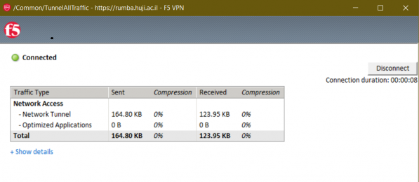 rumba client connected