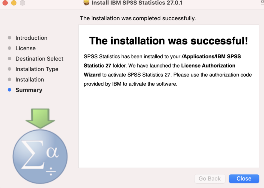 Installation Successful