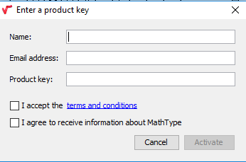 Activate Mathtype