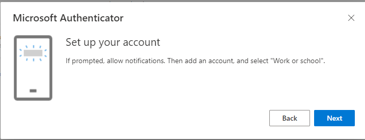 time to set up your account on your phone