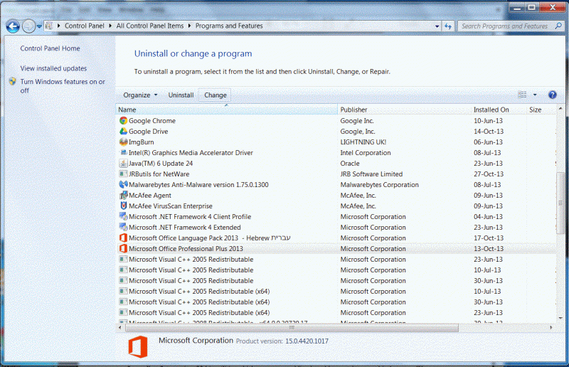 install