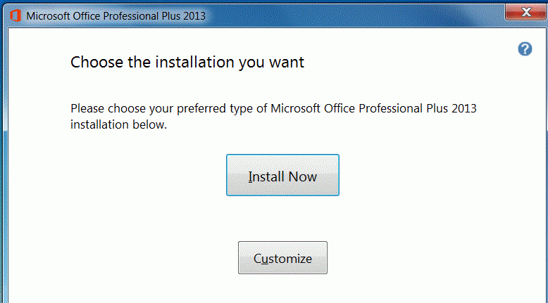 install