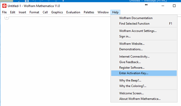 Entering a New Activation Key