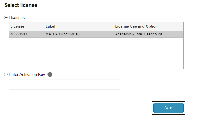Individual License