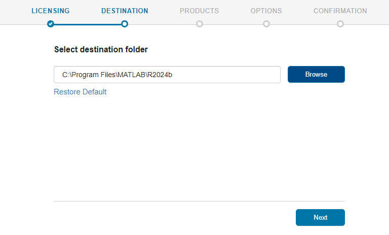 Choose file location