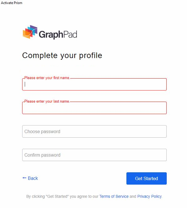 create password for account
