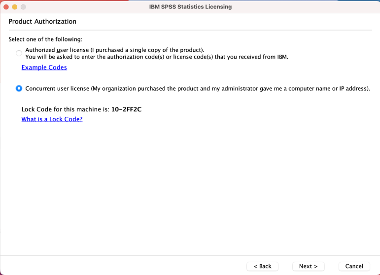 Enter network server address